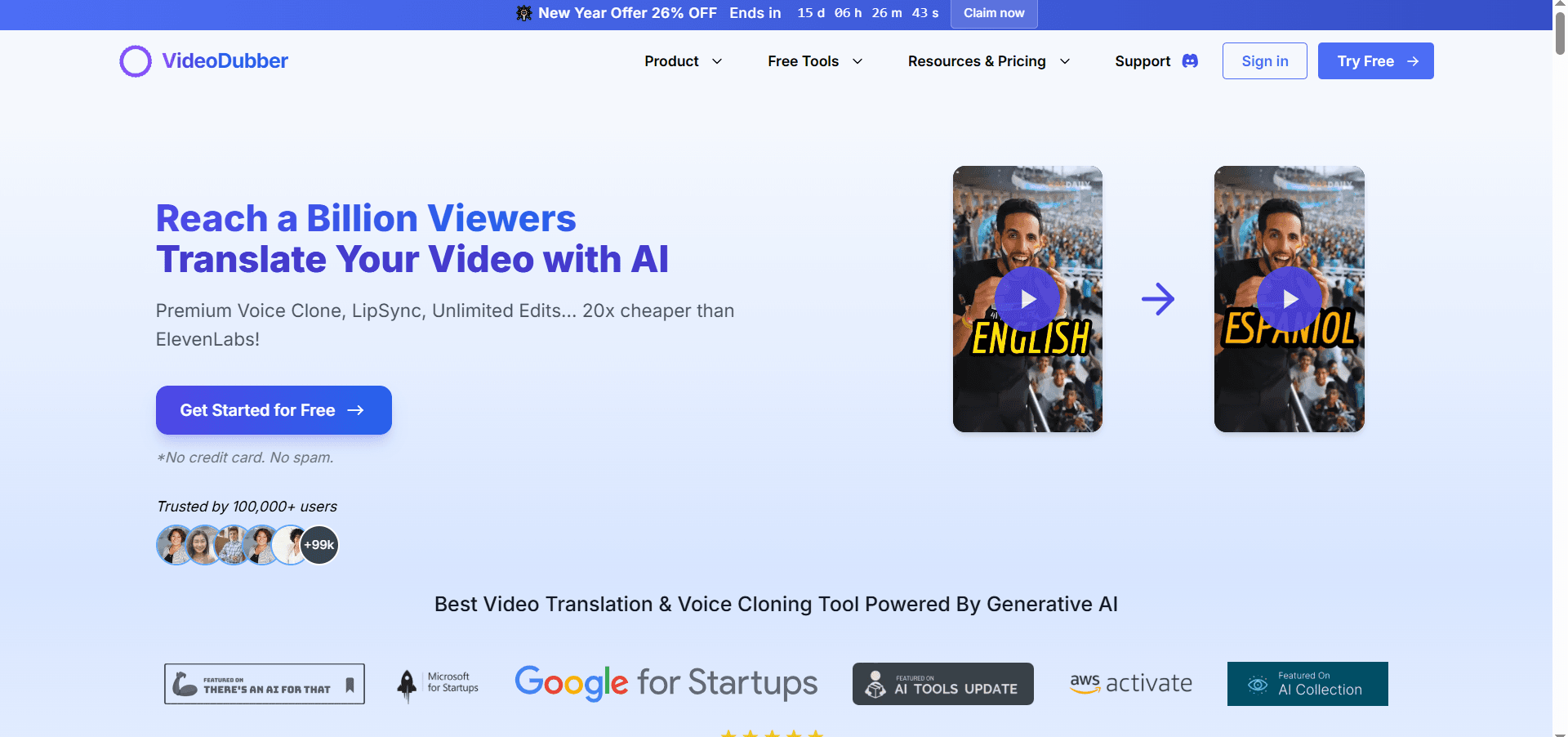 VideoDubber.ai screenshot